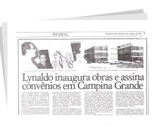 Lynaldo inaugura obras e assina convênios em Campina Grande