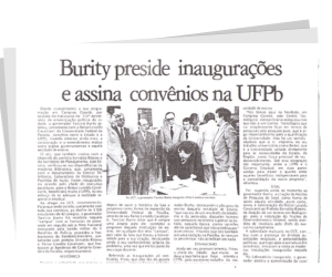 Burity preside inaugurações e assina convênios na UFPB