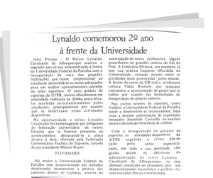 Lynaldo comemorou 2° ano à frente da universidade